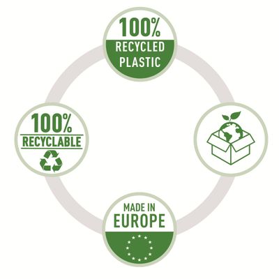 Esselte - 100 Pochettes perforées - A4 - PP - 100 % Recyclées