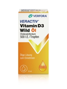 VERACTIV Vitamin D3 Wild Öl 500 IE/Tropfen, 10 ml