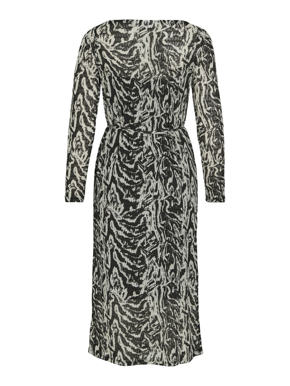 Vila  Vilarine Nala boatneck midikjole - Black Beauty