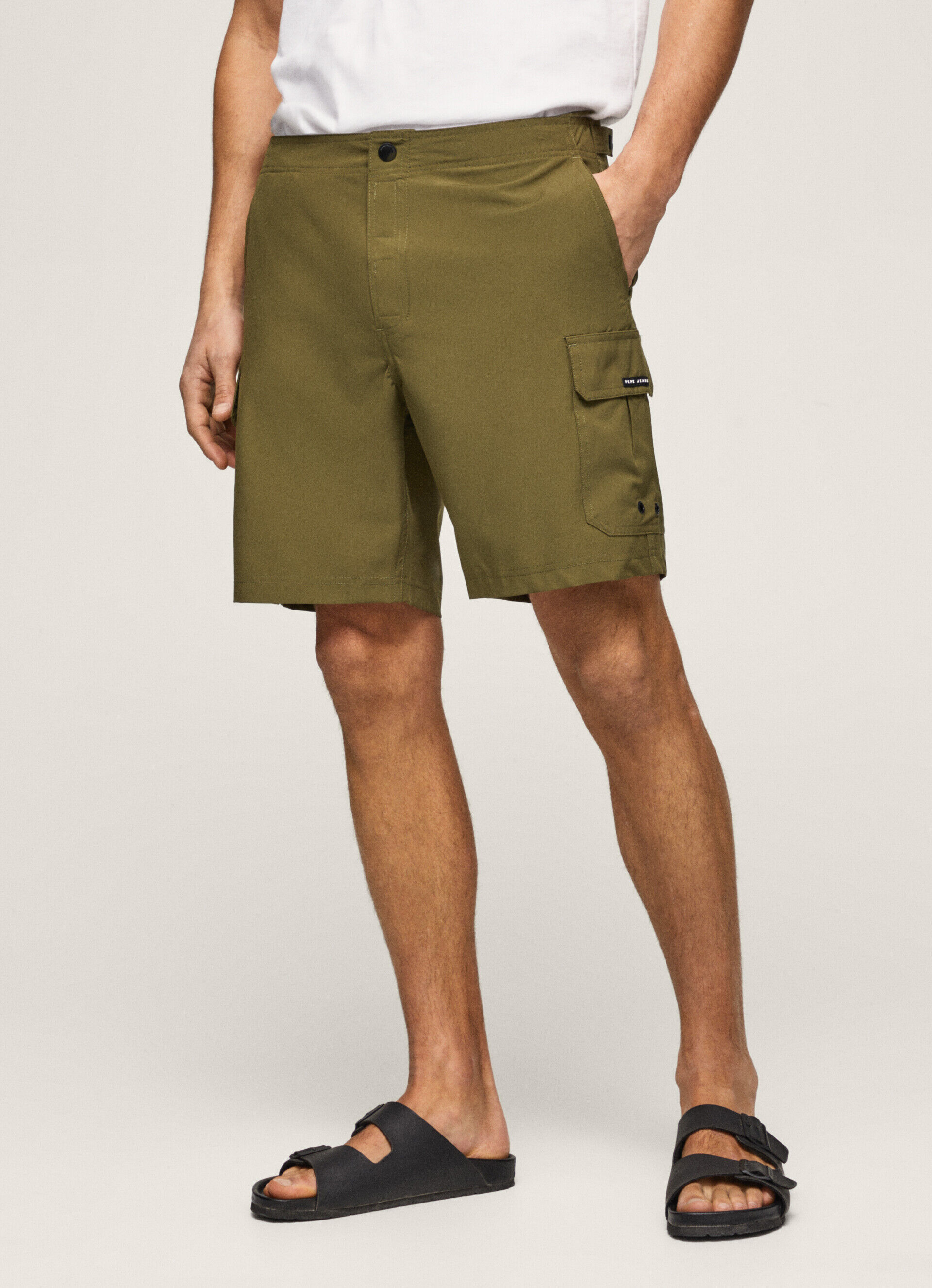 Maiô FERGUS CARGO BERMUDA - Verde Cáqui Harvard