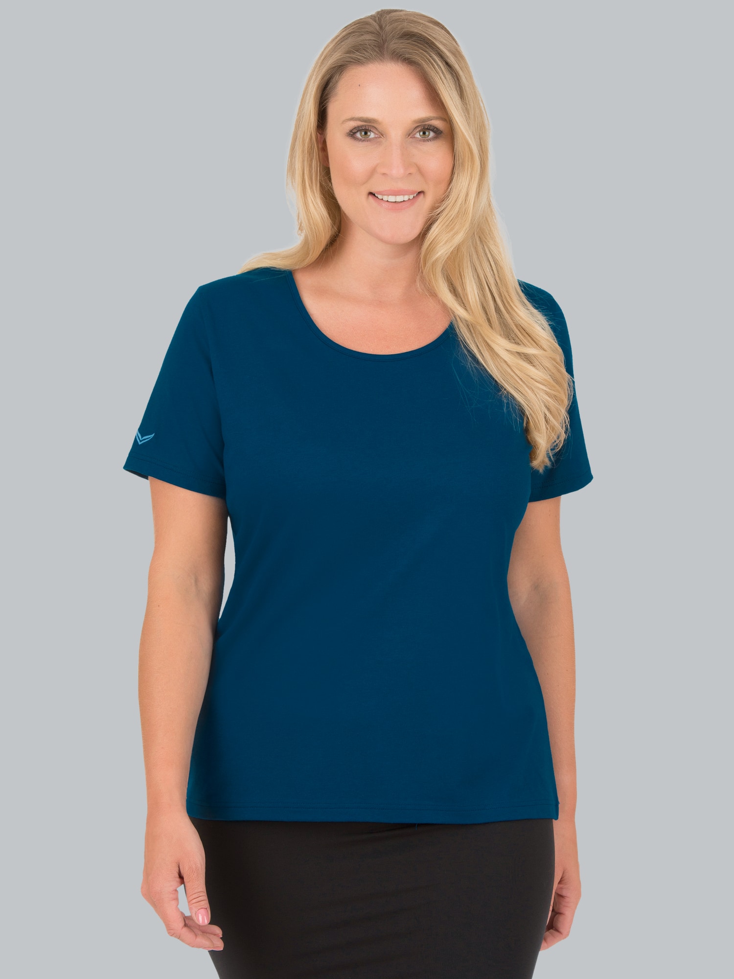 T-Shirt aus Biobaumwolle Saphir-C2C