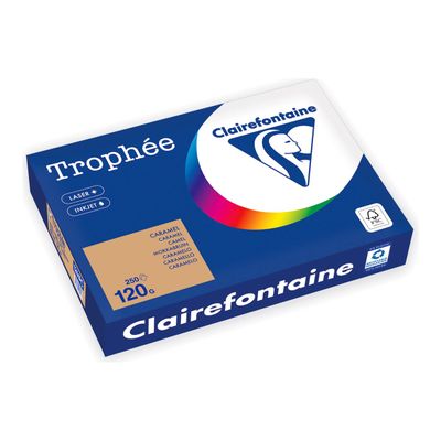 Clairefontaine Trophée - Papier - caramel - A4 (210 x 297 mm) - 120 g/m² - Ramette de 250 feuilles