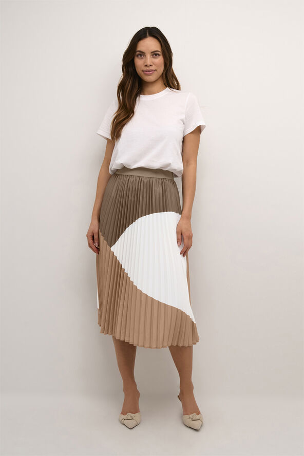 Culture CUbetty Colorblock Skirt Cub/bone brown/spring garden