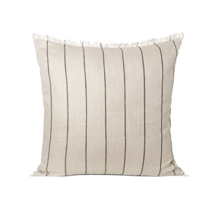 Ferm Living - Calm Kissen, 78 x 78 cm, camel / schwarz
