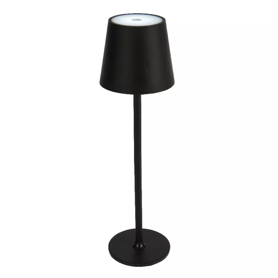 Lampe de table sans fil rechargeable USB 48 LED (H37 cm) Brooklyn Noir