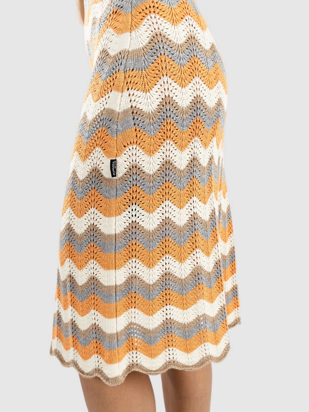 Blue Tomato Crochet Mini Dress wavy natural/apricot/wht