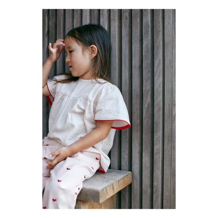 Copenhagen Colors Blouse Seersucker | Crème