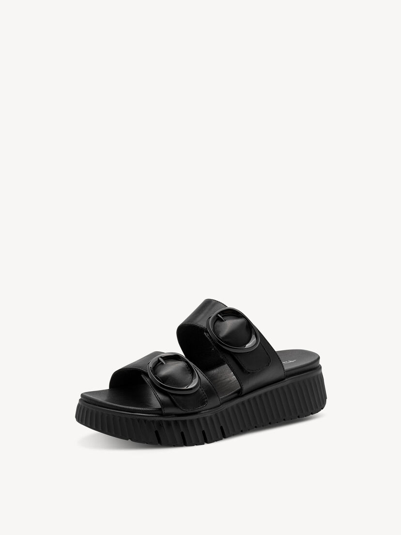 Leren Slipper - zwart