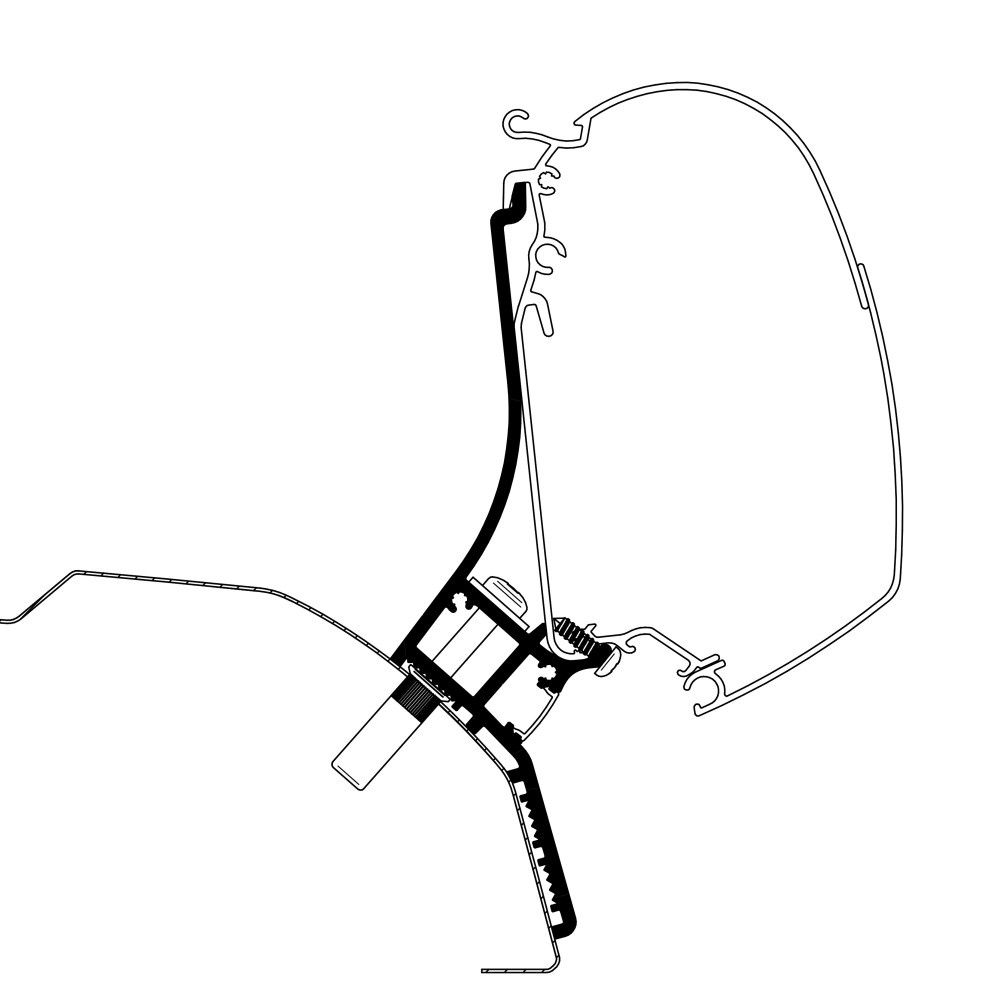 Thule Ducato H2 Lift Roof LED 3,00m adapter