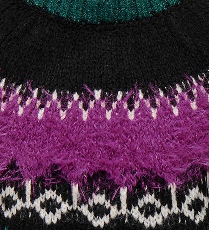 Kids Only Bluse - Strick - KogBria - Black/Clover/Bayberry