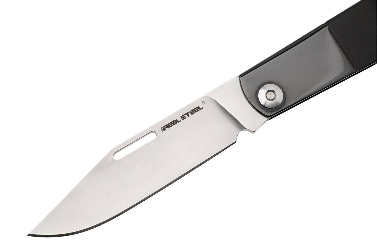 Real Steel Barlow RB-3 8342B, Satin 12C27, Black Stainless Steel zakmes