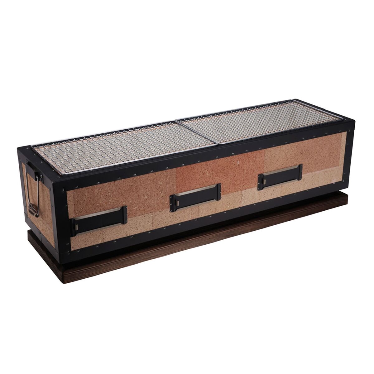 Konro bordgrill 77x23x20 cm, diatomite