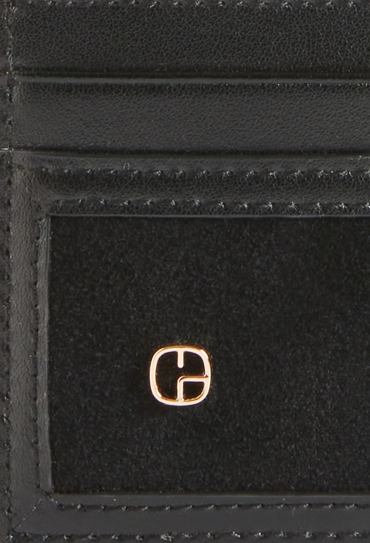 Porte-cartes cuir su&egrave;de