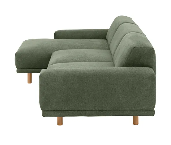 Ecksofa »Penelope«, grün, links