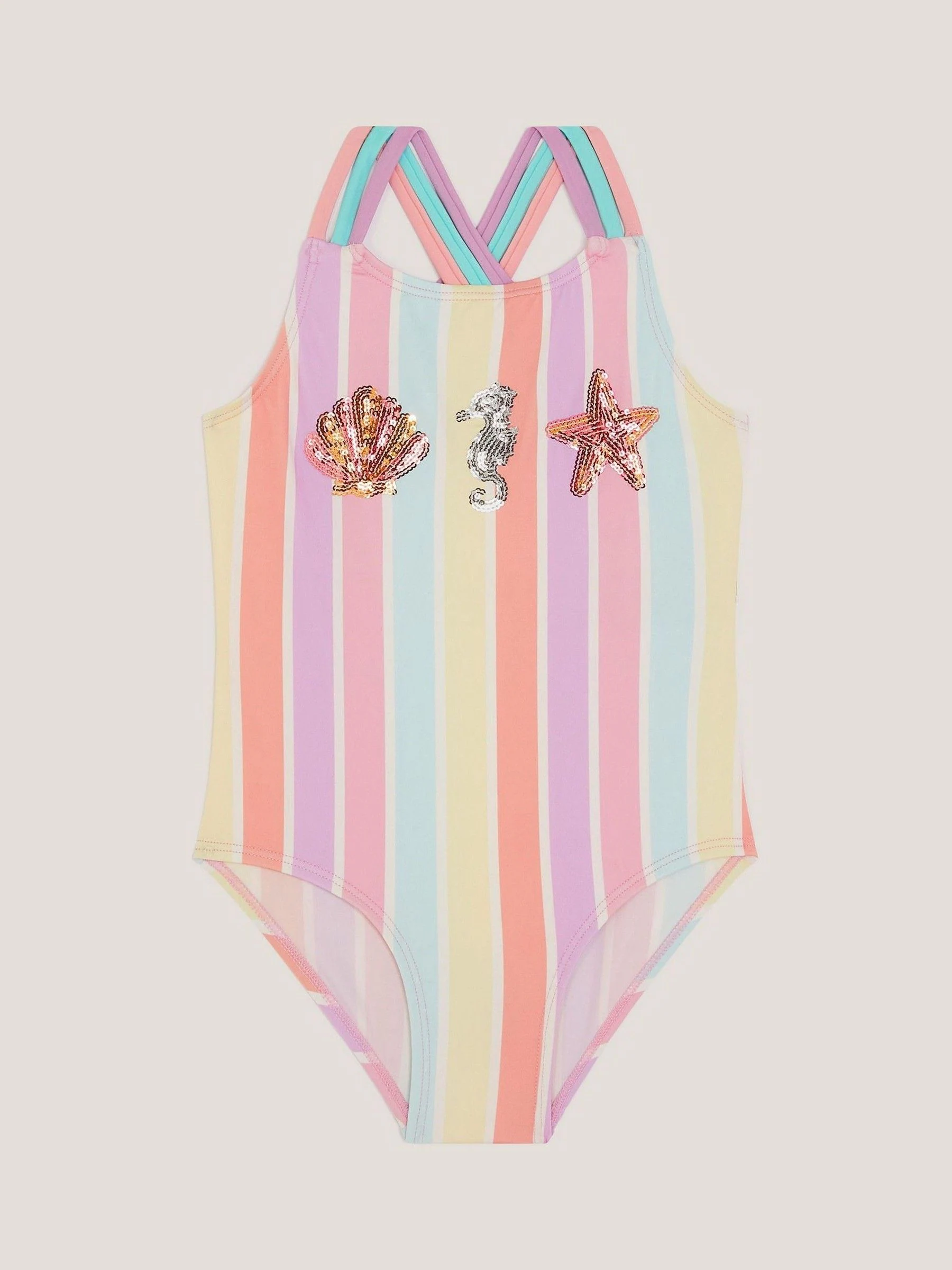 Monsoon Stripe Pastel Swimsuit