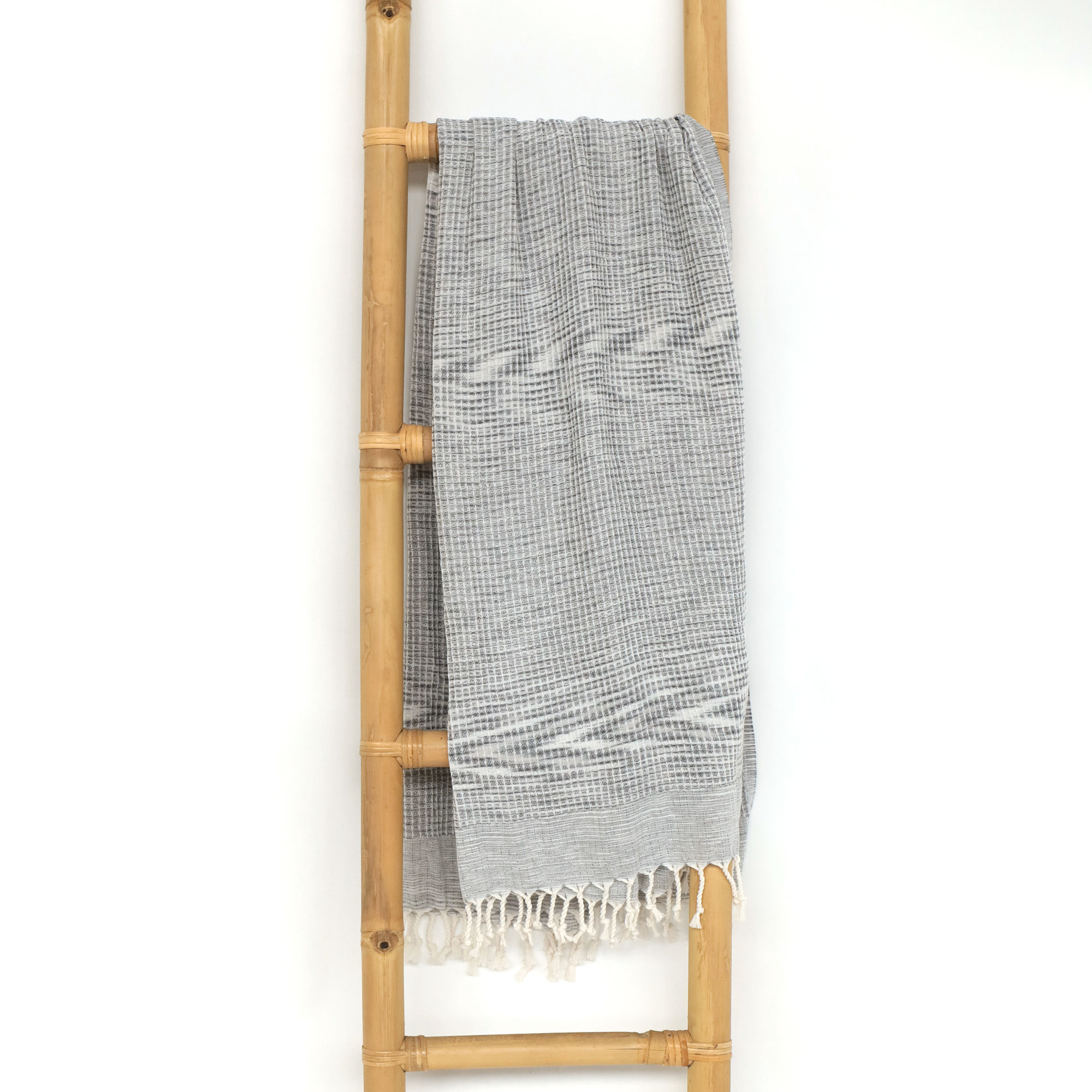 Hamamtuch 'Sihirli', grau, L 190 cm, B 90 cm von fischer's lagerhaus