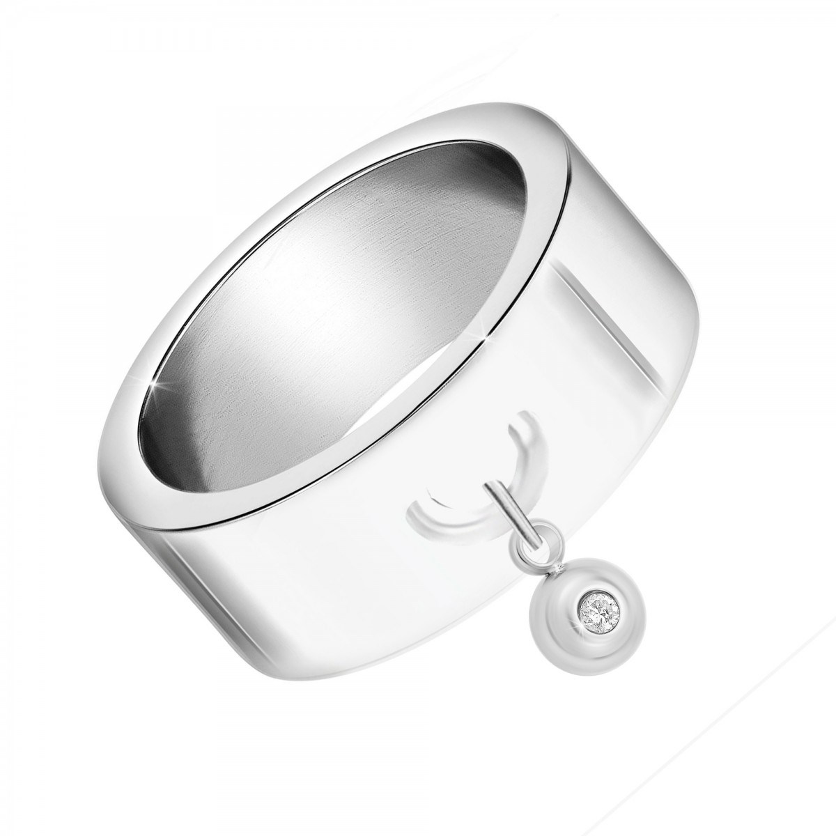 Bague SC Crystal ornée d'un véritable diamant blanc