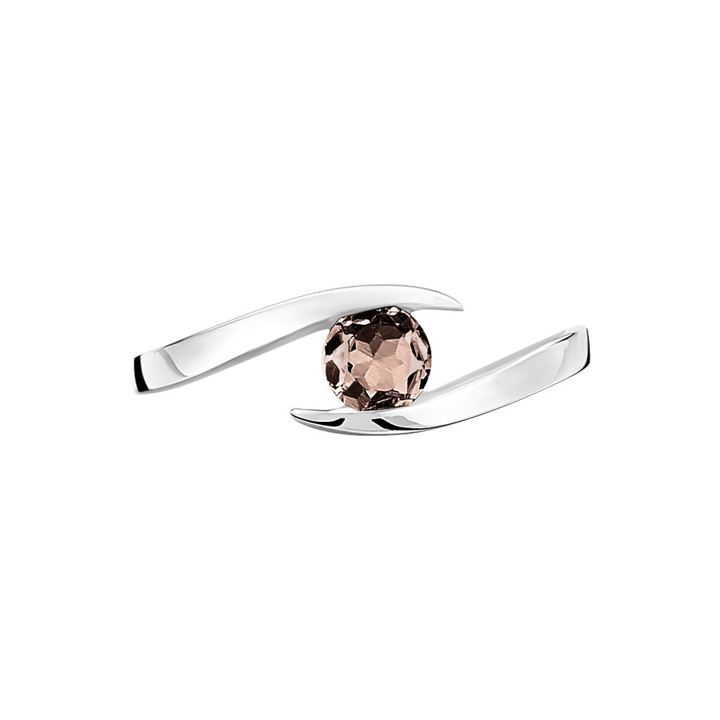 Bague Tiphaine Or Blanc Quartz