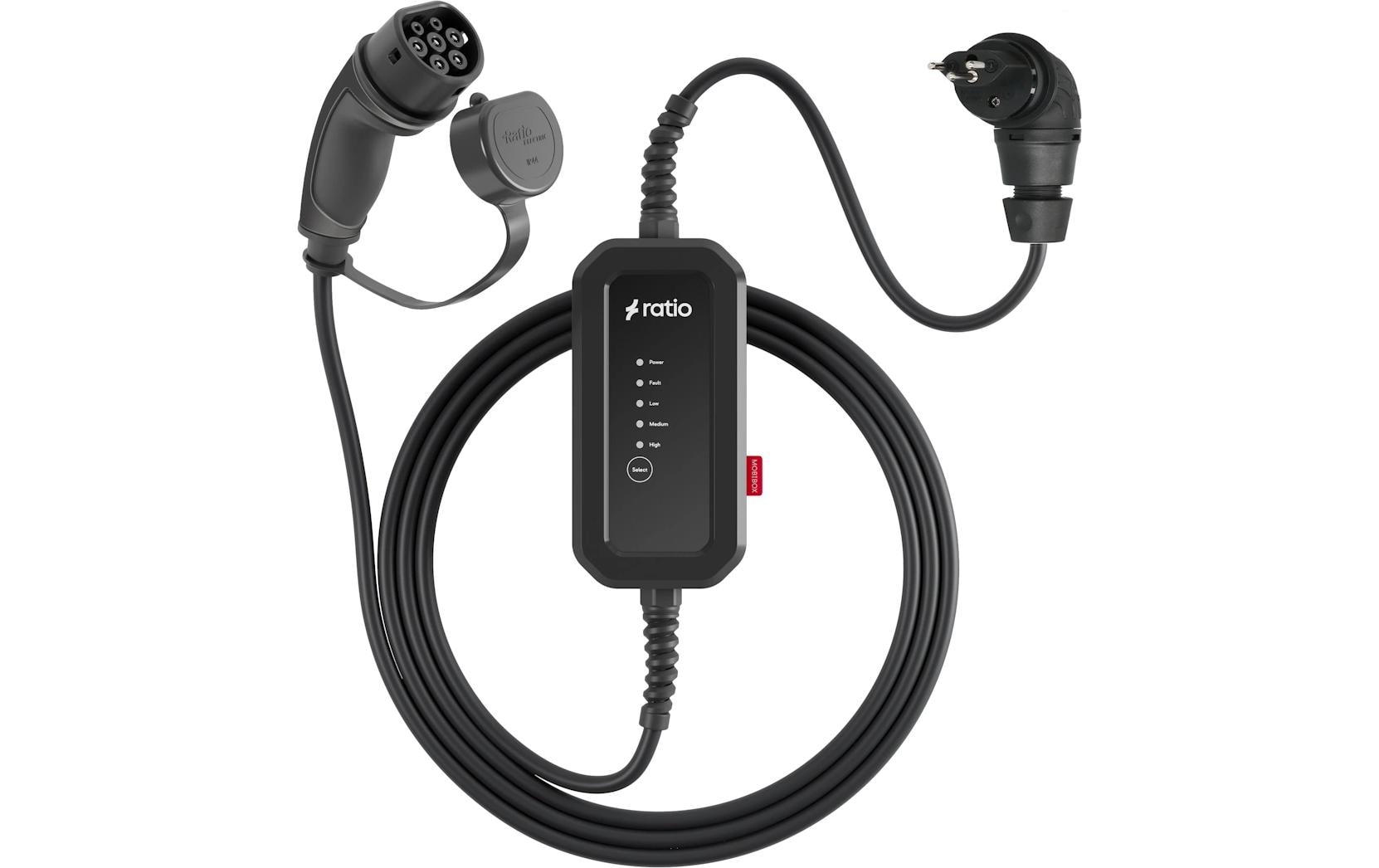Ladekabel Electric Notladekabel T13 - Typ 2<br>In Cable Control Box ICCB für Elektroautos mit Typ 2 Stecker