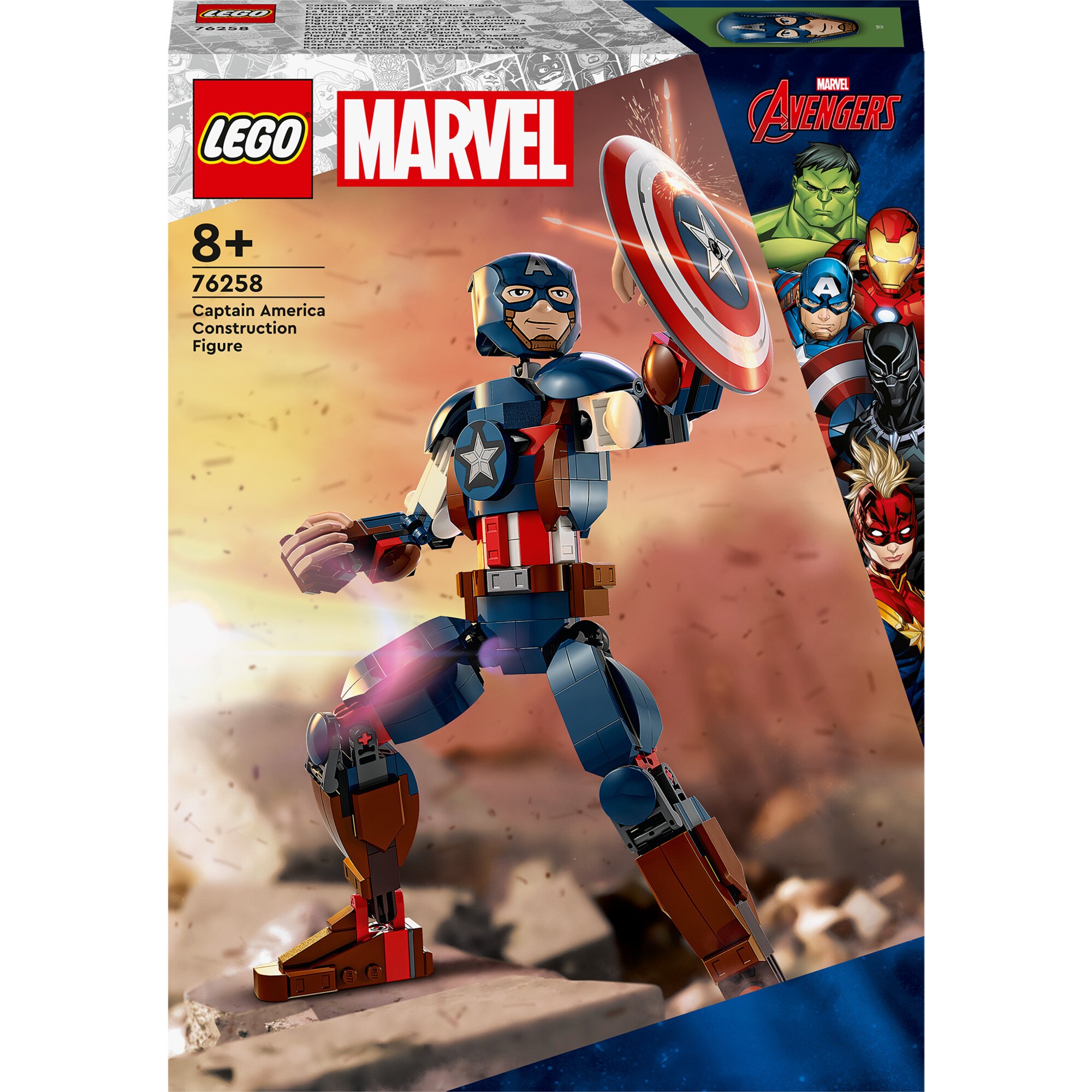 LEGO Konstruktionsspielzeug Marvel Super Heroes Captain America Baufigur