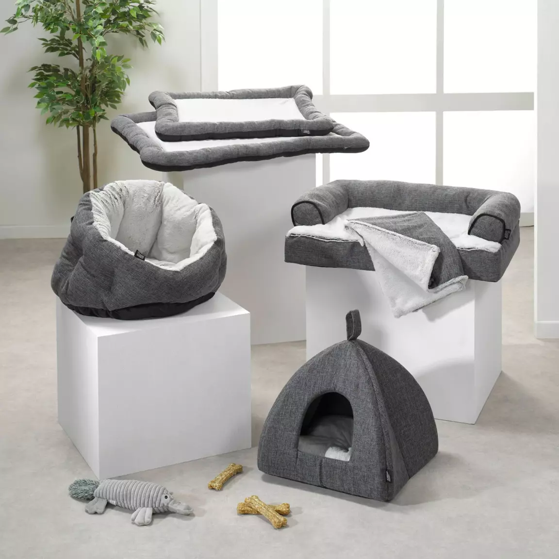 Matelas pour chat et chien Cocoon L70 cm Anthracite