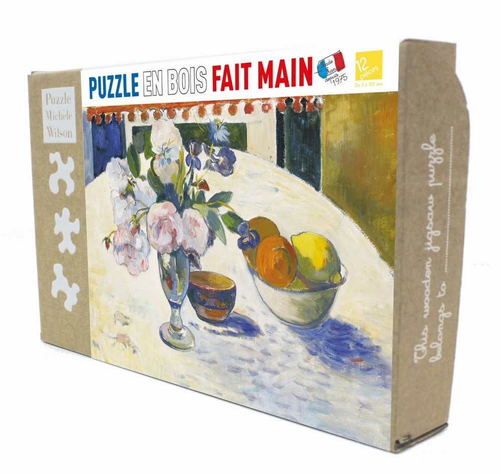 Fleurs et bol de fruits de gauguin