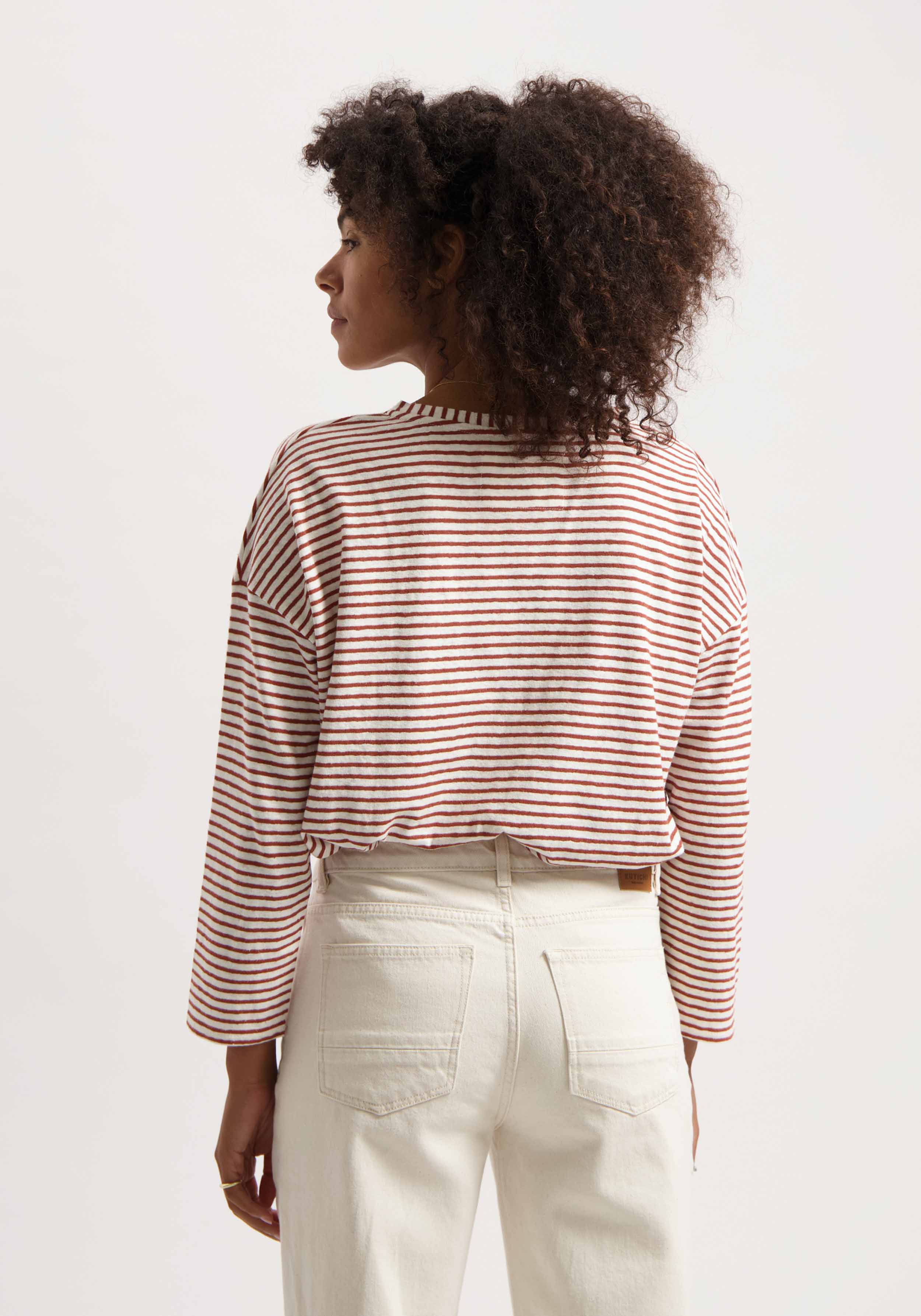 Kuyichi Longsleeve Yulia Terra-Off White