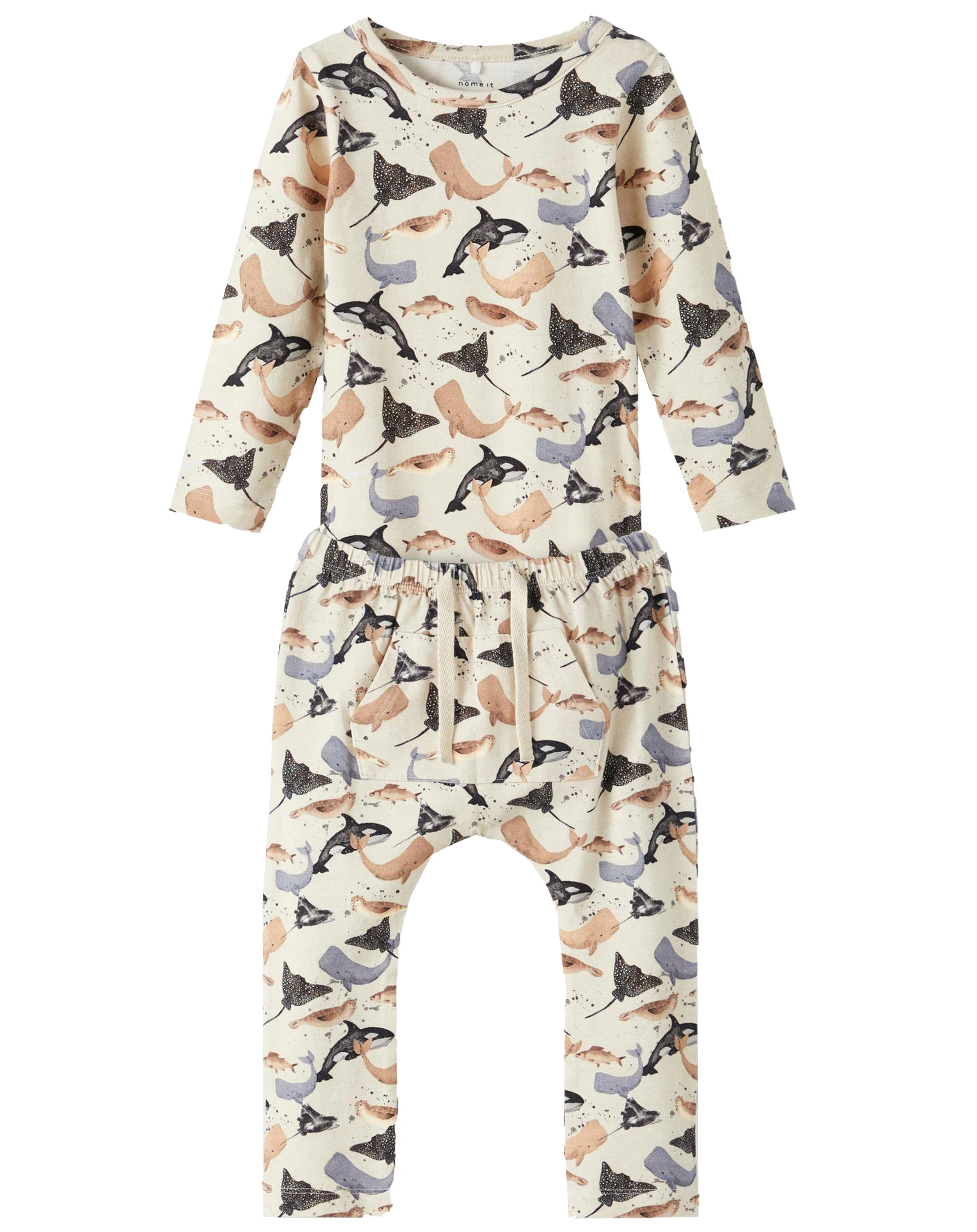 Langarmbody NBMTAMME mit Hose in peyote