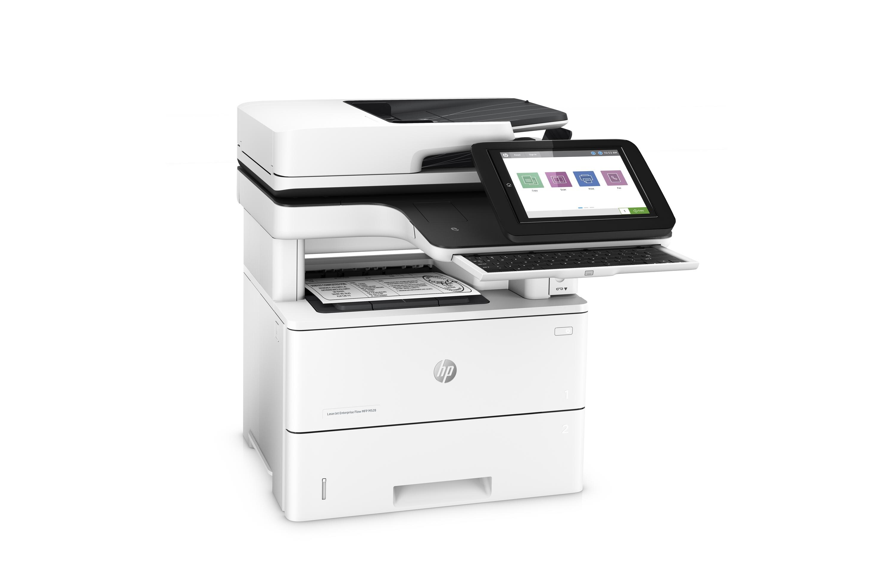 Multifunktionsdrucker LaserJet Enterprise Flow M528z<br>4-in-1-Monolaser-Multifunktionsdrucker mit Hochleistungsscanner