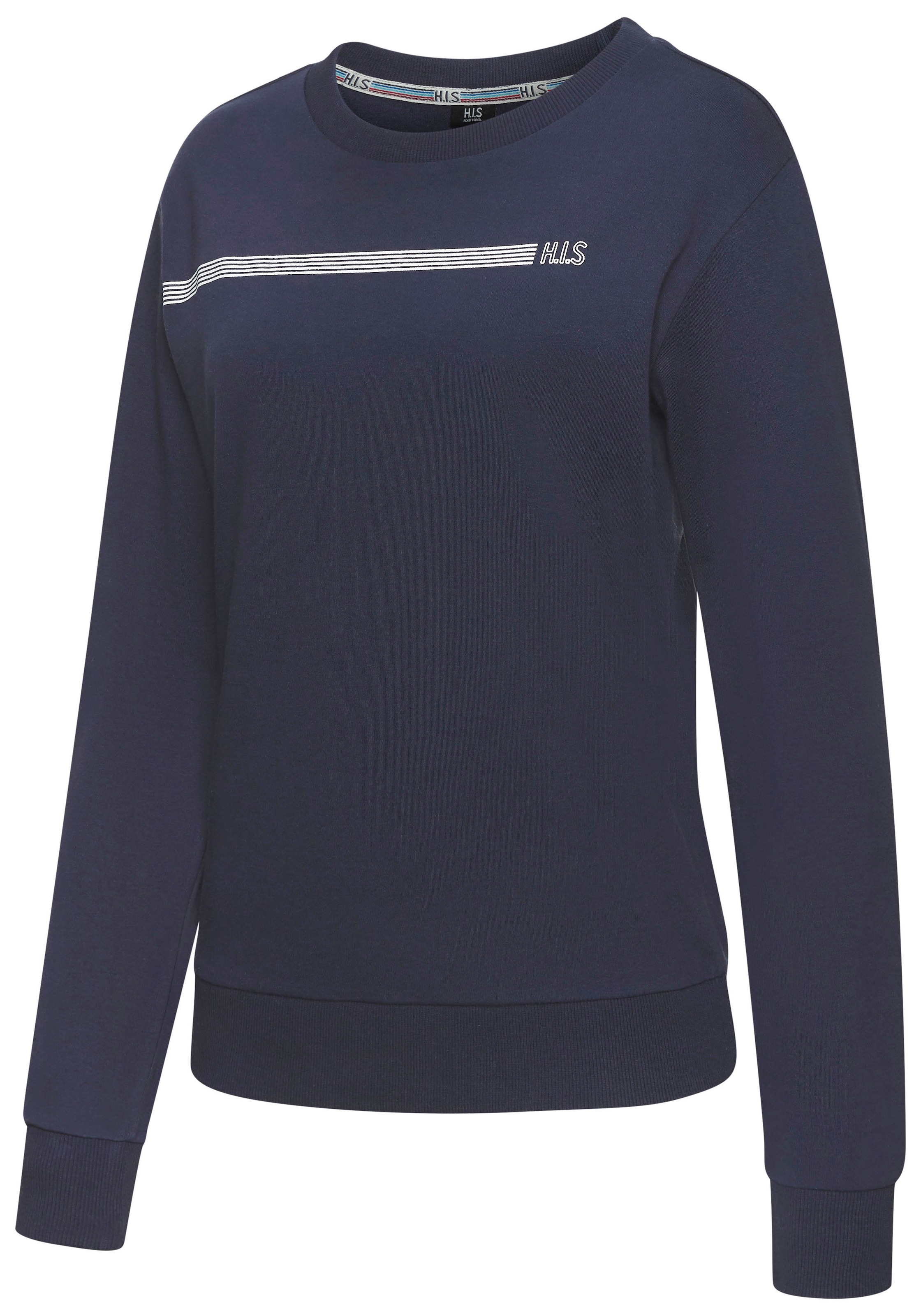 H.I.S Sweatshirt , Basic mit Logodruck, Loungewear