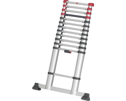 Hailo T80 FlexLine telescopische ladder, aluminium, 13 sporten, werkhoogte 4,5 m