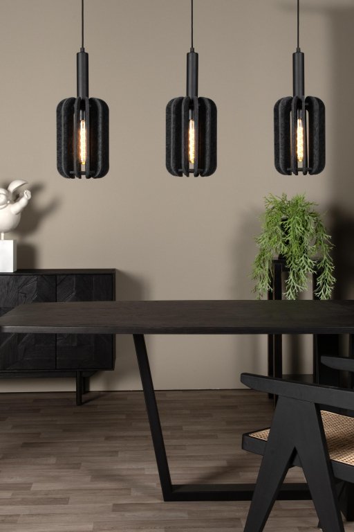 Lucide Rafal cluster 3 hanglamp lineair grijs