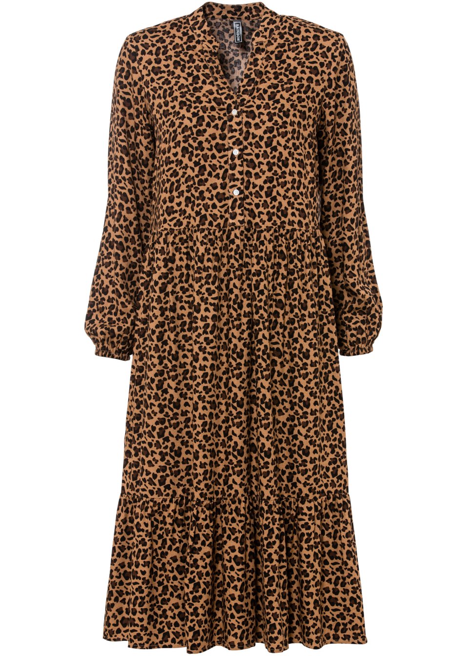 Robe-chemise avec motif léopard