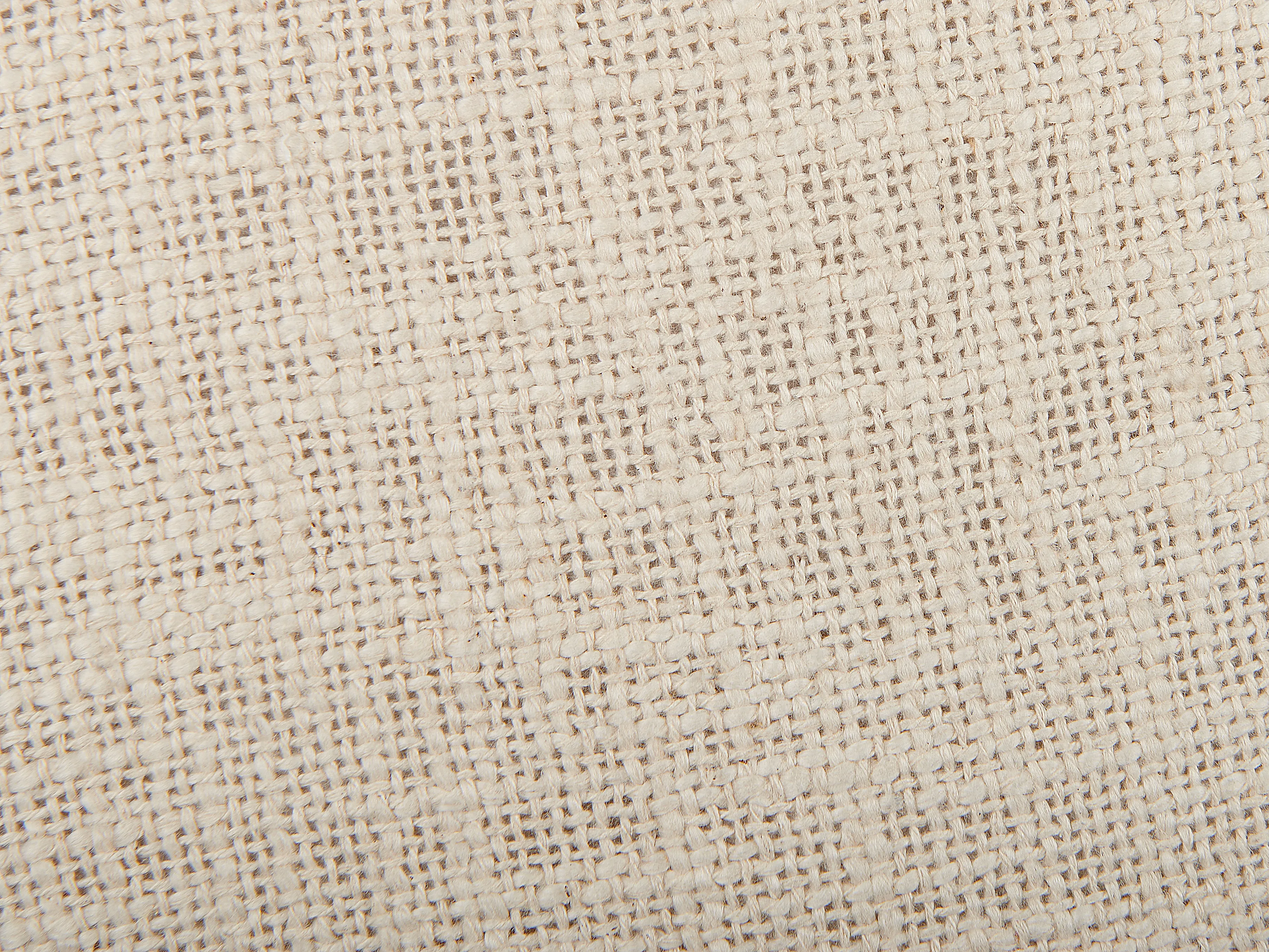 Set van 2 sierkussens MADIA Katoen 45 x 45 cm Lichtbeige effen
