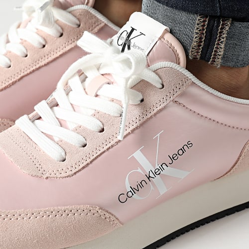Baskets Femme Retro Runner Low Lace Up 1056 Peach Blush