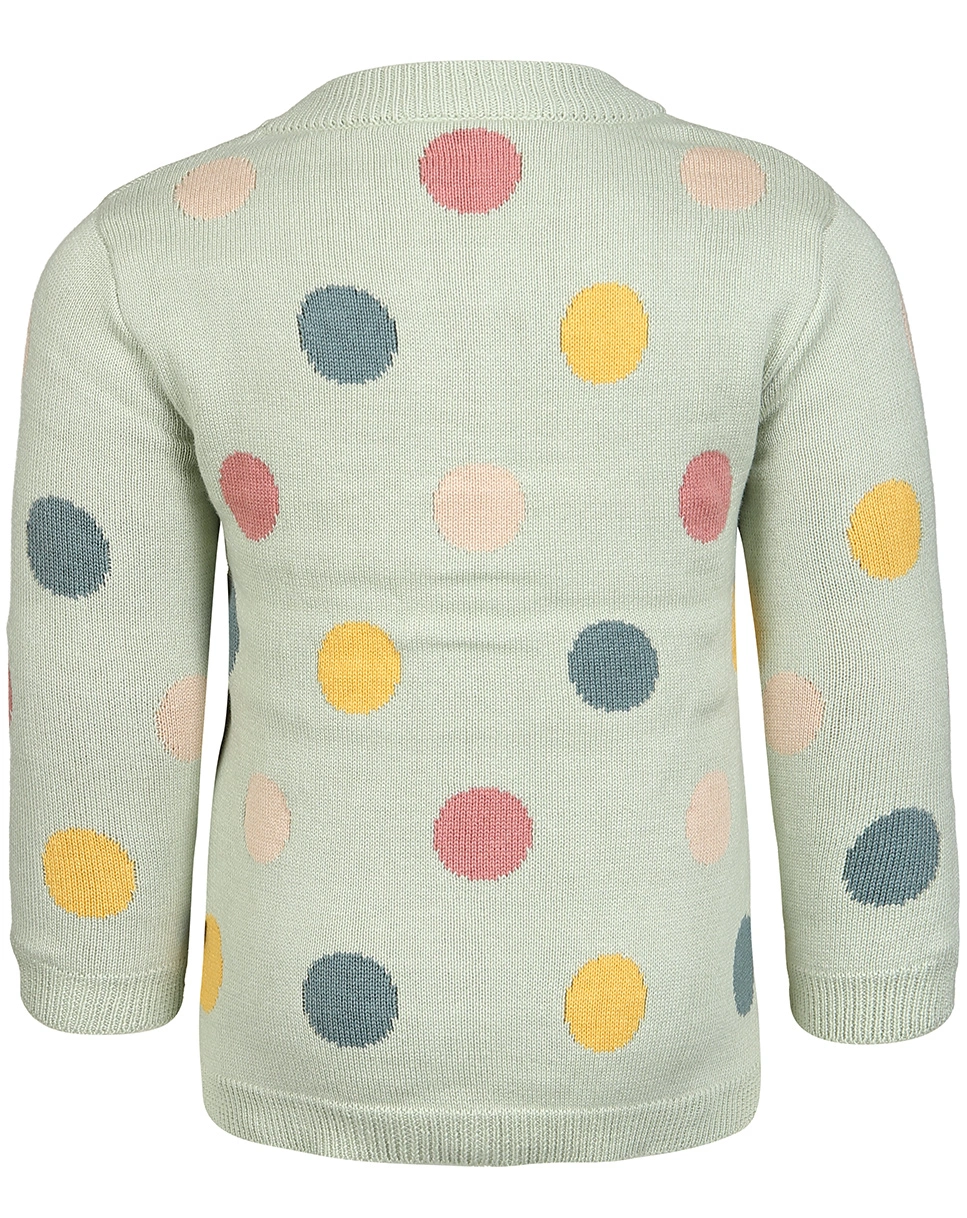 Strickjacke  FLORA DOTS in mint