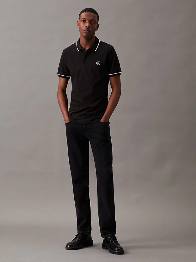 Camisa polo de corte justo