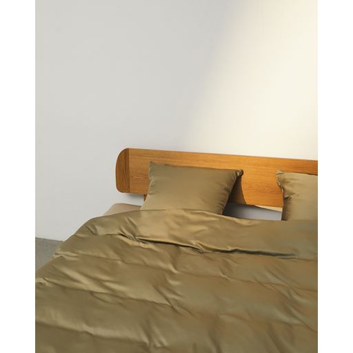 Nordic Weaving Bambus Sengetøj, Khaki, 140x200 cm