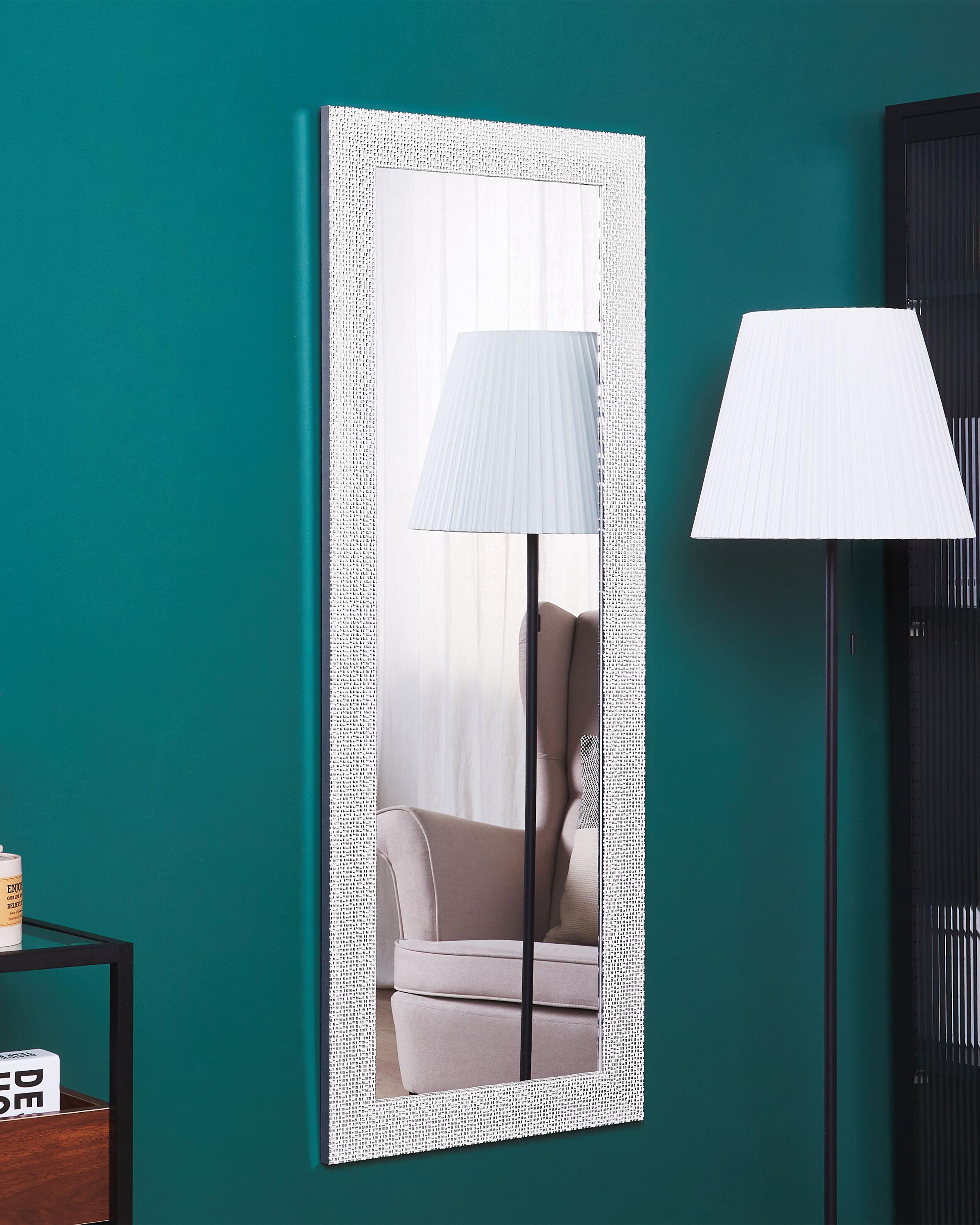 Wandspiegel MERVENT 50 cm 130 cm Wit