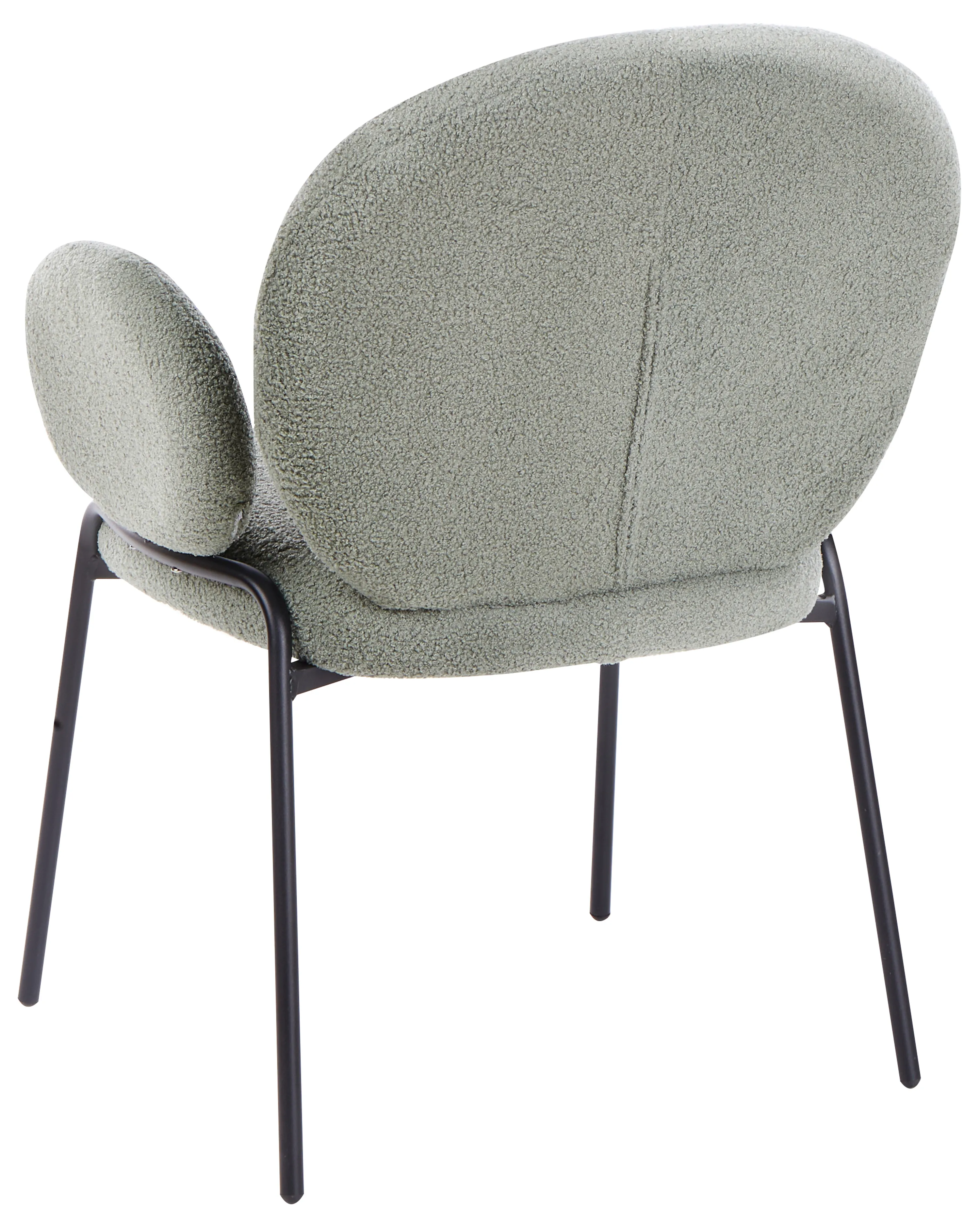 Set van 2 eetkamerstoelen ELY Bouclé Lichtgroen