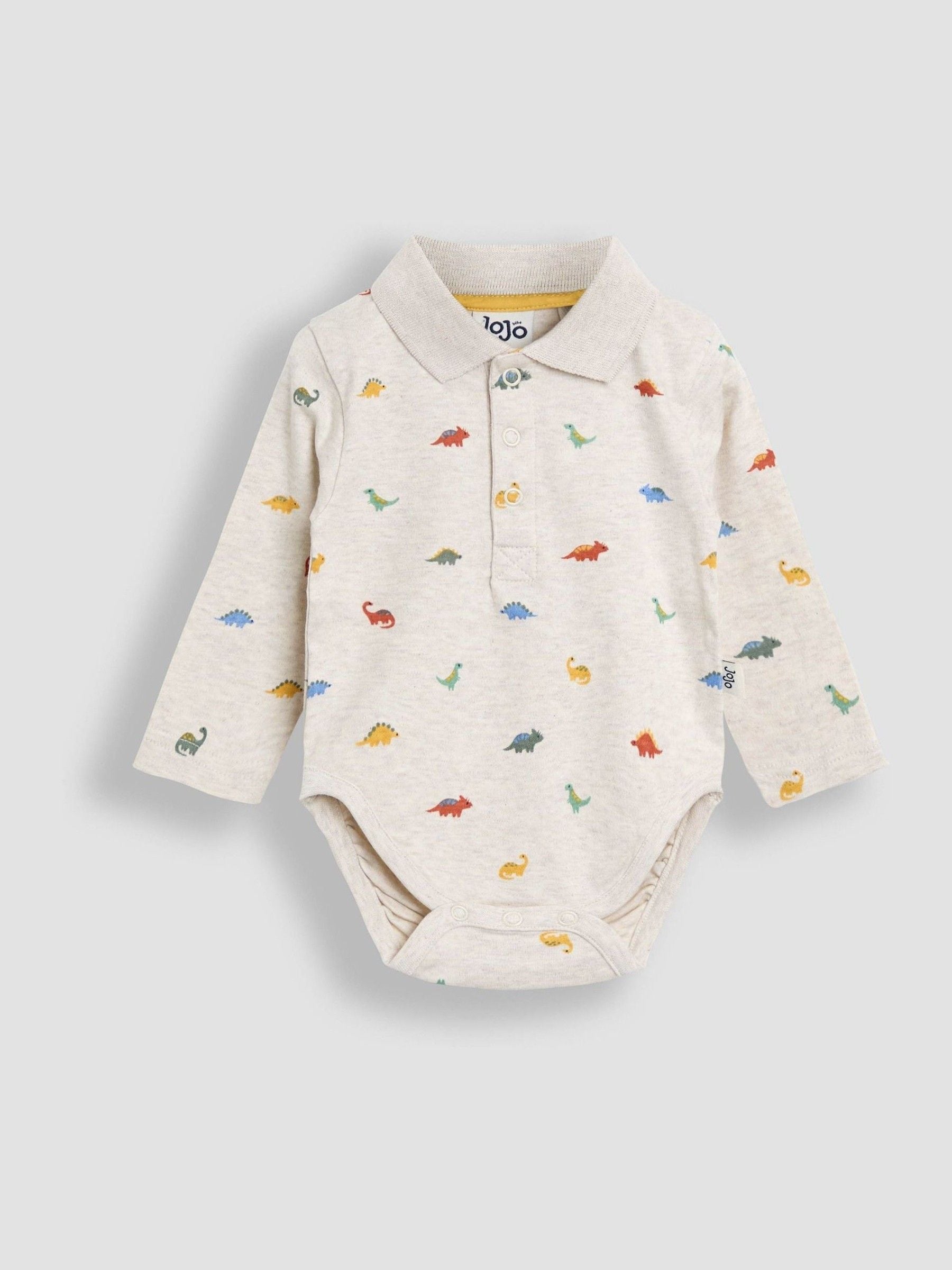 Neutraal met dinosaurus - JoJo Maman Bébé Print Polo Body