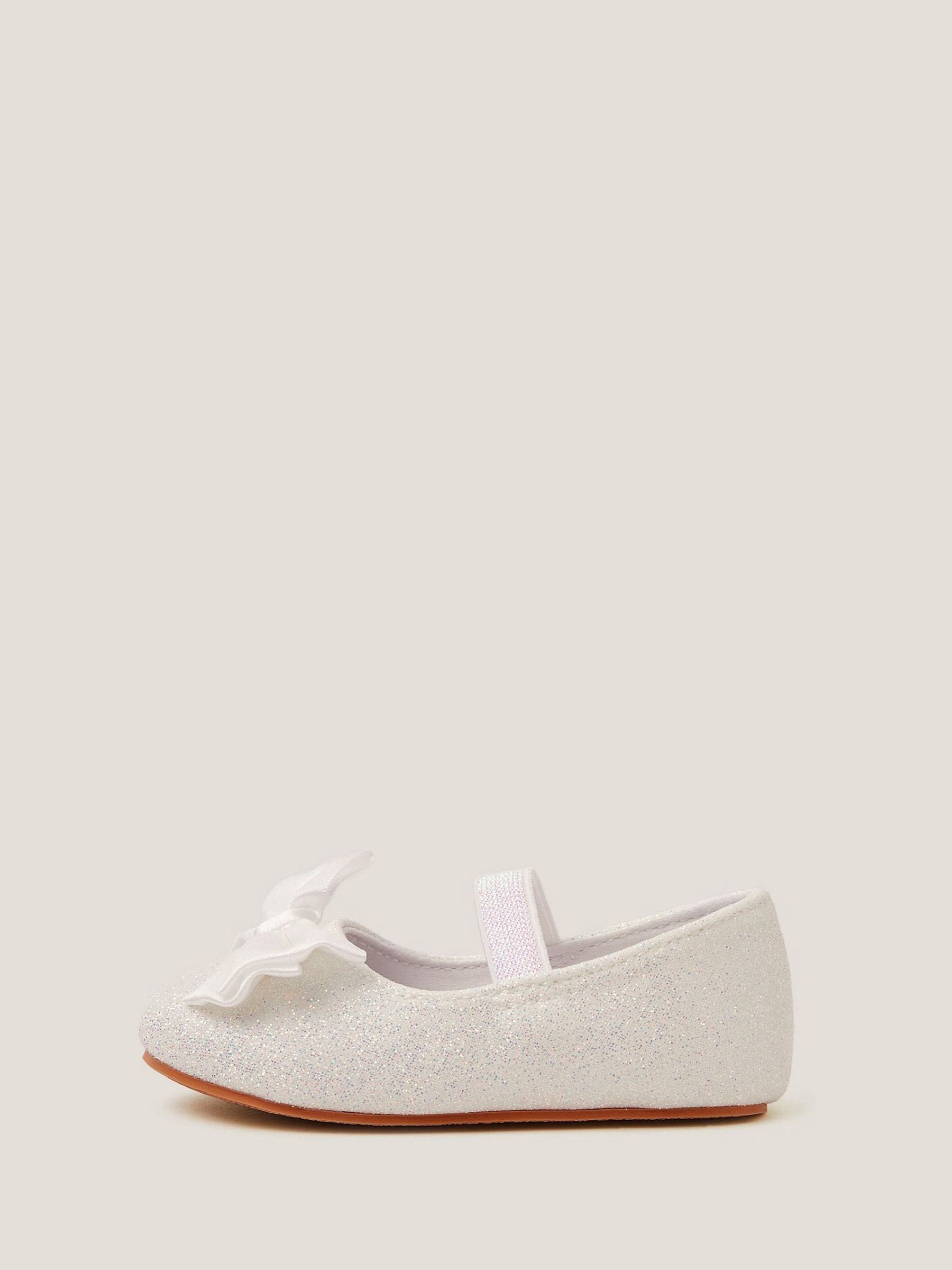 Monsoon Baby Glitter Walker Schoenen met Strik