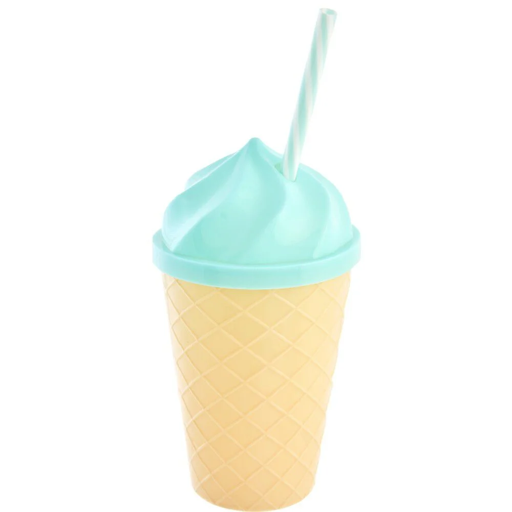 Bouteille en forme de glace bleue