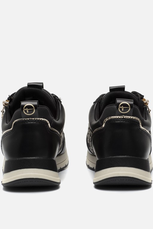 Tamaris Sneakers zwart Textiel
