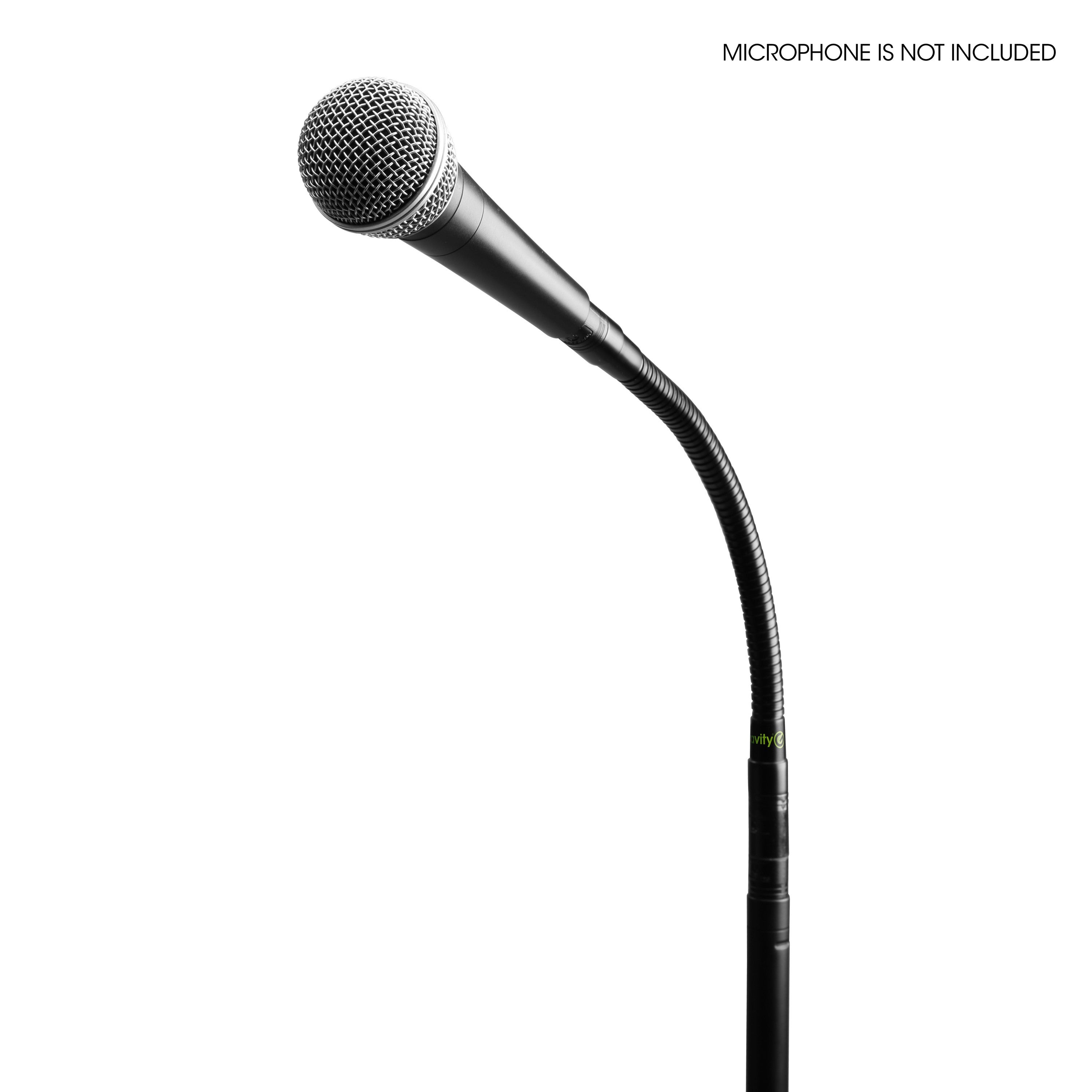 Gravity MS 23 XLR B microfoonstatief met zwanenhals zwart