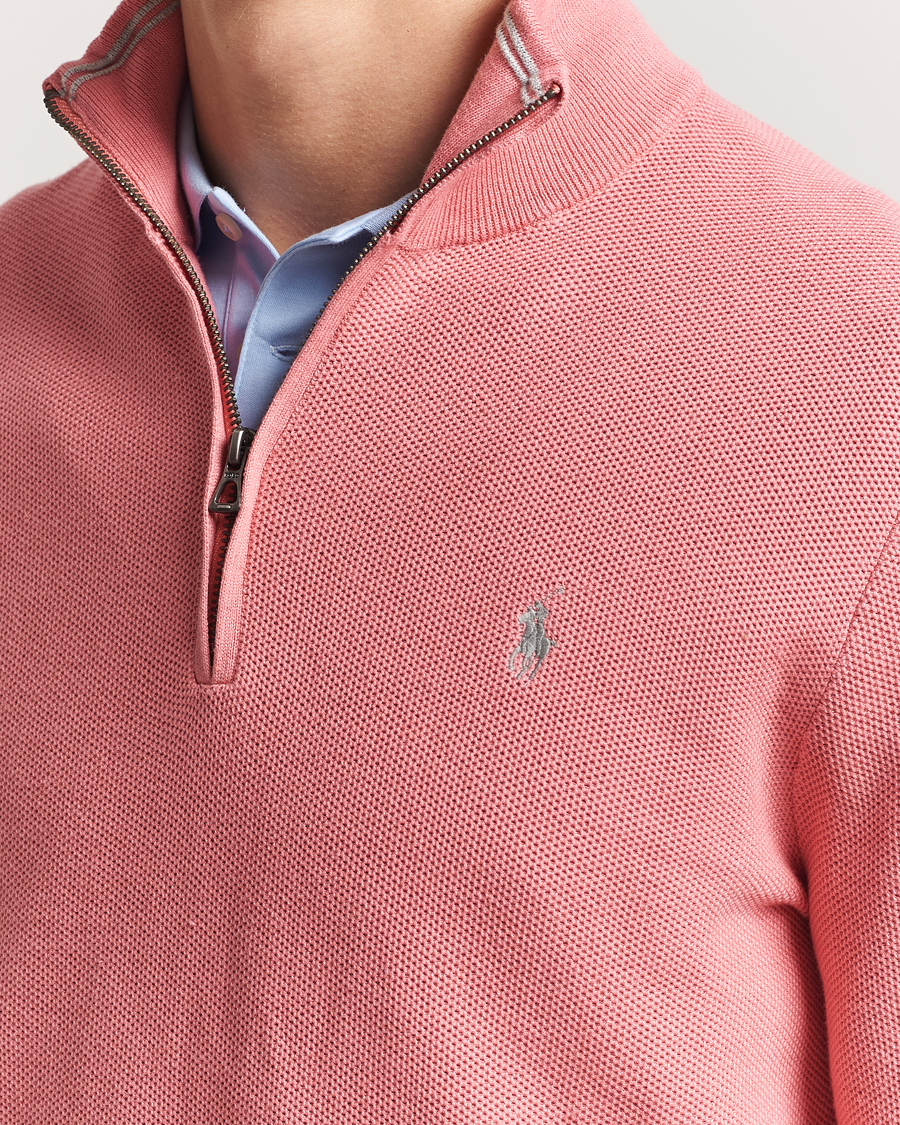 Polo Ralph Lauren Half Zip Cotton Pullover Desert Rose