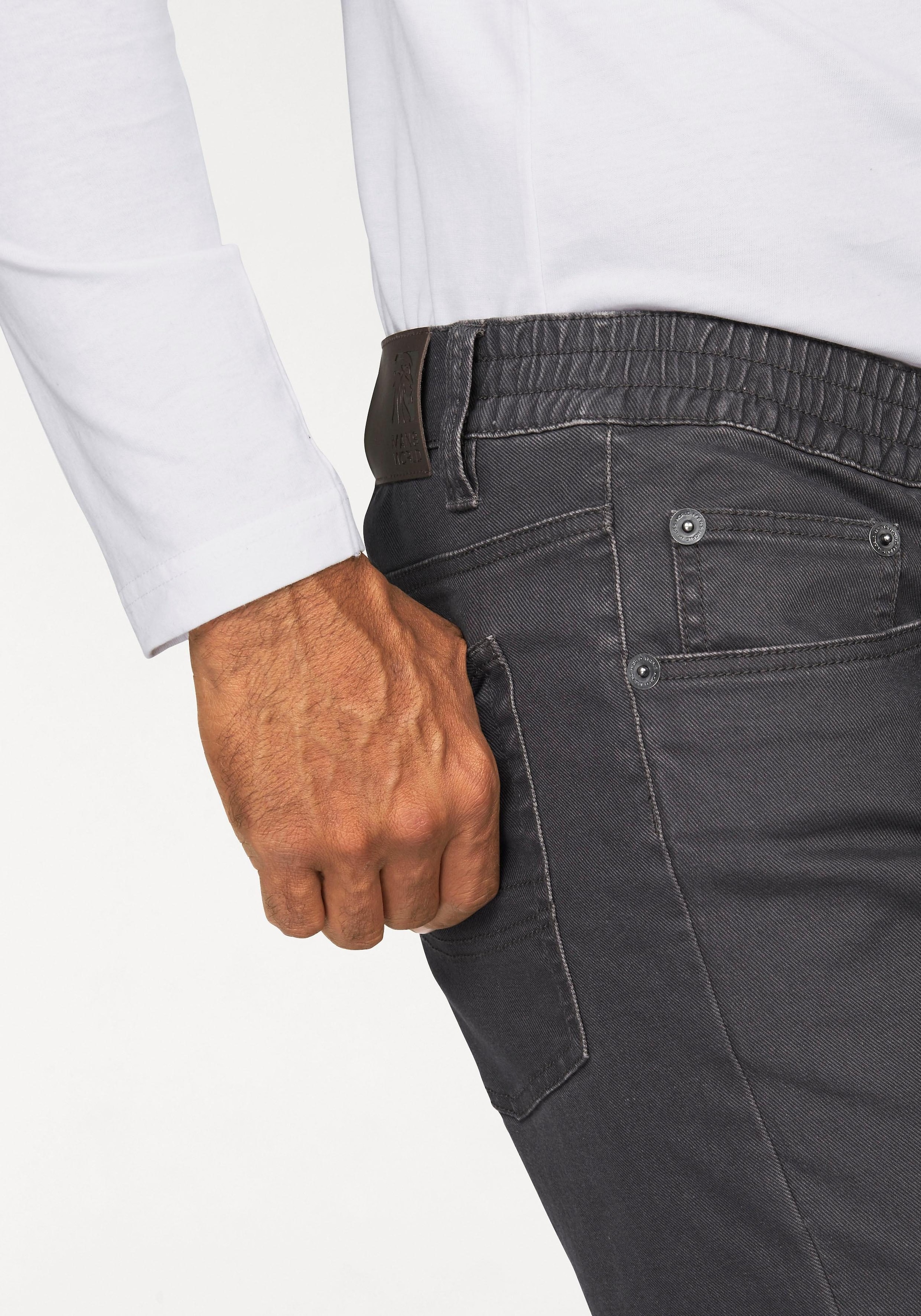 Man's World Dehnbund-Hose  Stretch - bequem mit seitlichem Gummizug