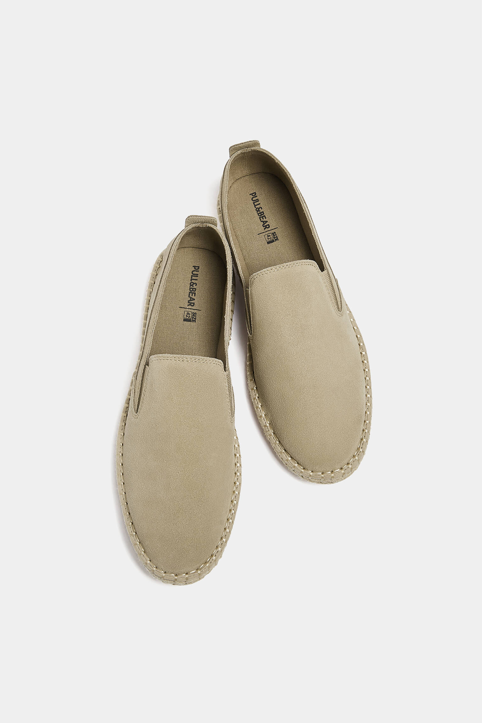 ESPADRILLE DE COURO EM CAMURÇA - TAUPE