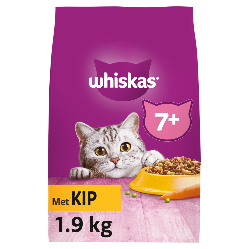 Whiskas 7+ Adult Katten Droogvoer Kip1,9 kg