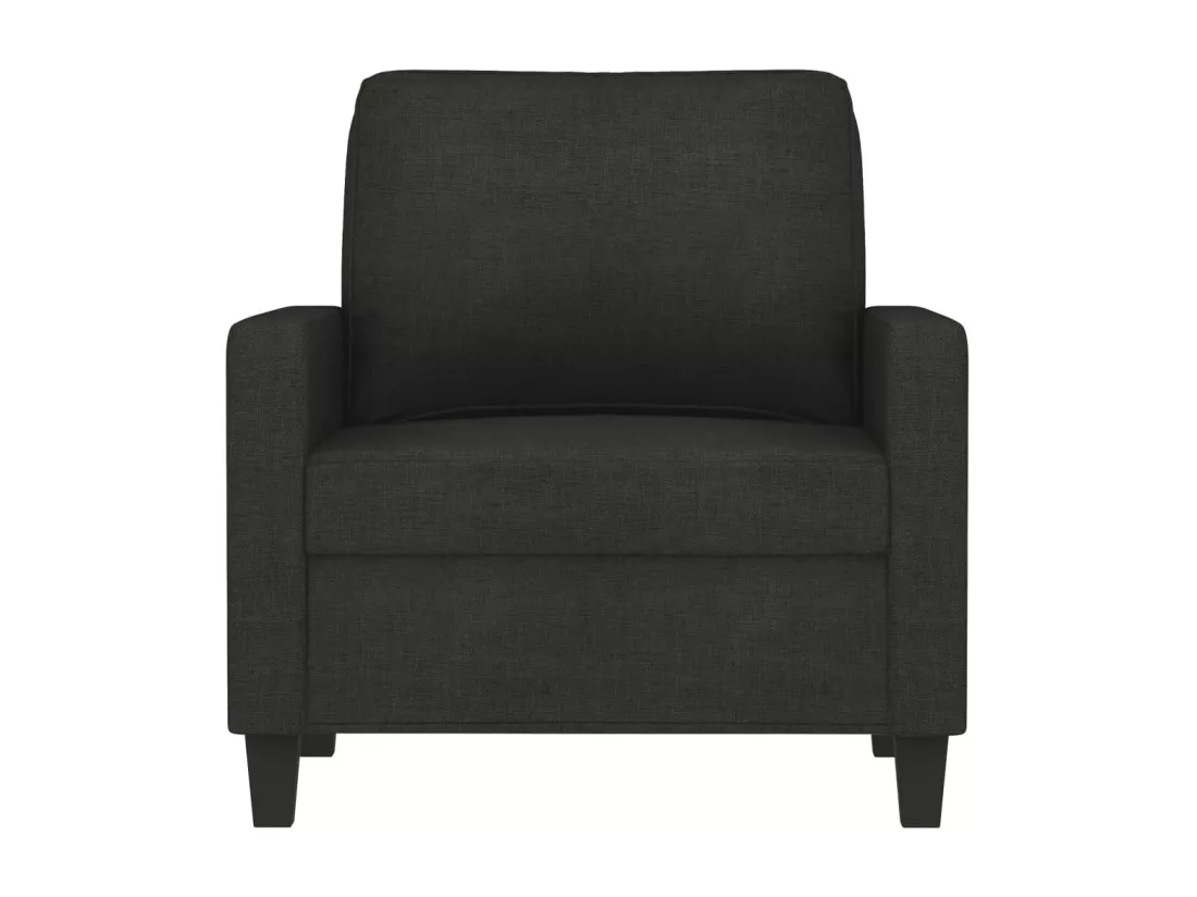 Fauteuil Noir 60 cm Tissu